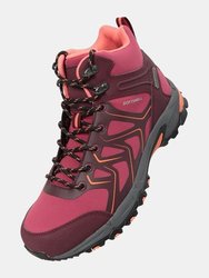 Womens/Ladies Shadow Softshell Walking Boots- Berry - Berry