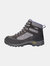 Womens/Ladies Storm Suede Walking Boots- Gray/Charcoal/Purple