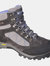 Womens/Ladies Storm Suede Walking Boots- Gray/Charcoal/Purple - Gray/Charcoal/Purple