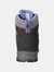 Womens/Ladies Storm Suede Walking Boots- Gray/Charcoal/Purple