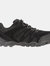 Womens/Ladies Suede Outdoor Walking Shoes - Black