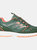 Womens Lakeside Walking Shoes - Khaki Green/Orange