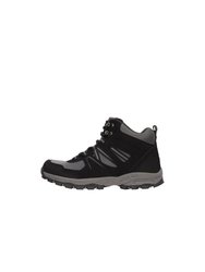 Womens Mcleod Wide Walking Boots - Black