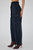 Adelaide Denim Cargo Pants In Dark Blue