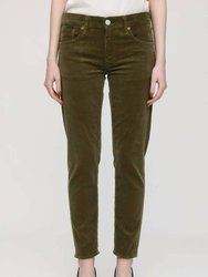 Ailey Courduroy Pant In Khaki - Khaki