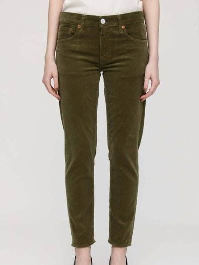 Moussy Vintage Ailey Courduroy Pant In Khaki product