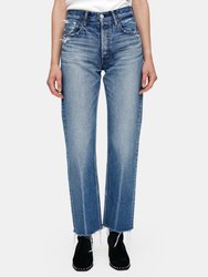 Ashleys Wide Straight Leg Jeans - Blue