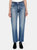 Ashleys Wide Straight Leg Jeans - Blue