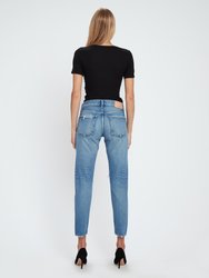 Bowie Mid Rise Tapered Ankle Jeans