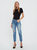 Bowie Mid Rise Tapered Ankle Jeans