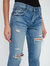 Bowie Mid Rise Tapered Ankle Jeans