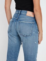 Bowie Mid Rise Tapered Ankle Jeans