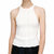 Braid Delta Tank Top In Off White - Off White