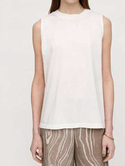 Moussy Vintage Clear Plain Tank Top In White product