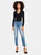 Helendale Mid Rise Deconstructed Skinny Ankle Jeans