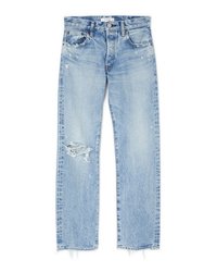 Hesperia Distressed Straight Leg Jeans