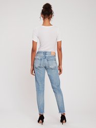 Kelley Mid Rise Ankle Length Tapered Jeans