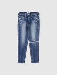 Lenwood Mid Rise Ankle Cut Skinny Jeans