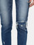 Lenwood Mid Rise Ankle Cut Skinny Jeans