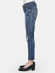 Lenwood Mid Rise Ankle Cut Skinny Jeans