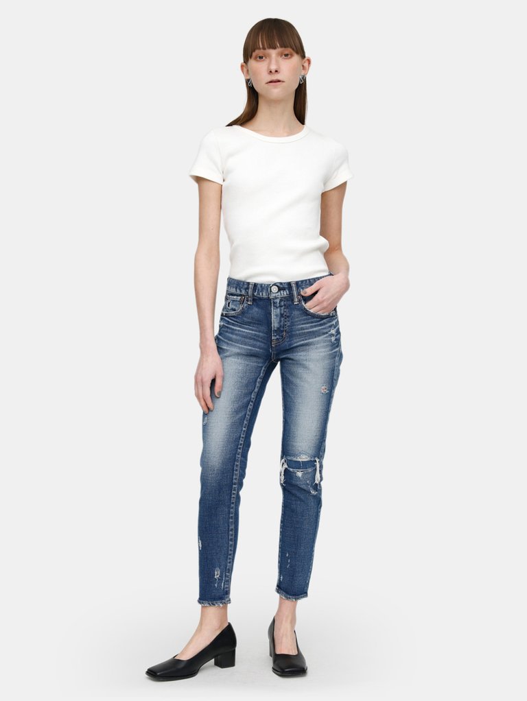 Lenwood Mid Rise Ankle Cut Skinny Jeans