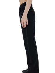 Murrieta Wide Straight Jean In Black