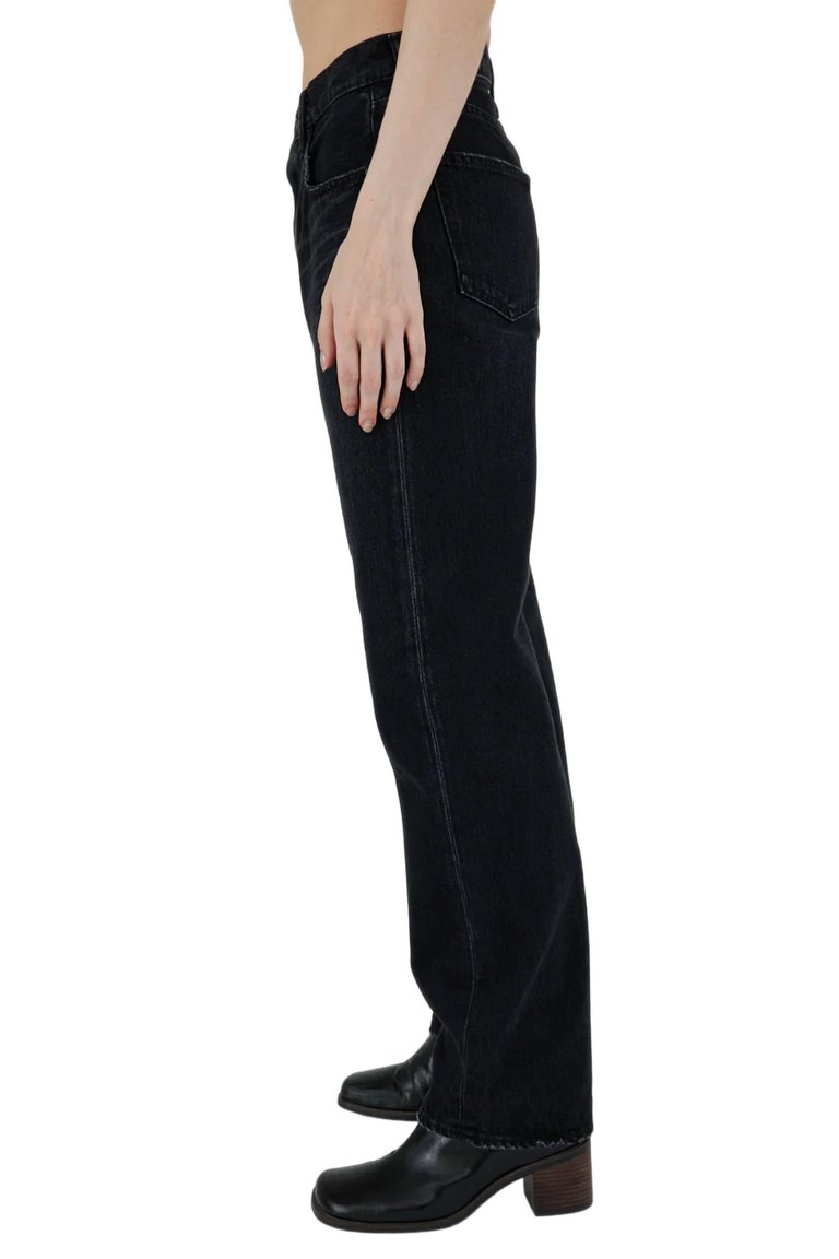 Murrieta Wide Straight Jean In Black
