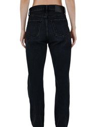 Murrieta Wide Straight Jean In Black