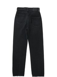 Murrieta Wide Straight Jean In Black