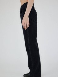 Murrieta Wide Straight Leg Jean In Black