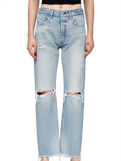 Moussy Vintage Odessa Wide Straight Jean In Light Blue product