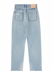 Odessa Wide Straight Jean In Light Blue