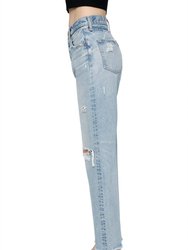 Odessa Wide Straight Jean In Light Blue