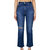 Rhode Cropped Flare Jean In Dark Blue - Dark Blue