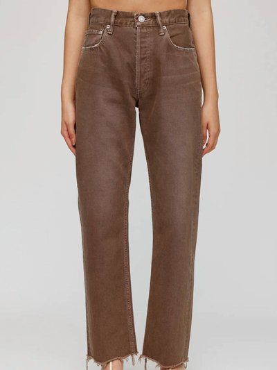 Moussy Vintage Romulus Wide Straight Jean In Brown product