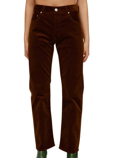 Moussy Vintage Slater Corduroy Straight Pant In Camel product