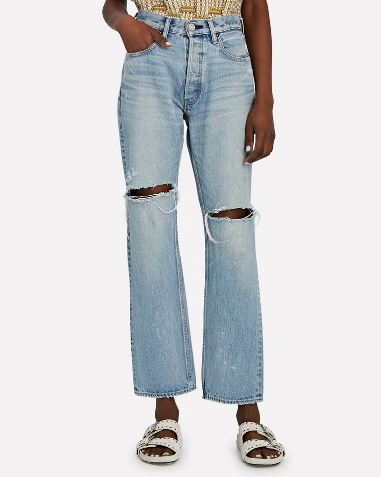 Teaneck Wide-Leg Jeans In Light Blue - Light Blue