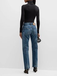 Women's Sundown Straight Leg Jeans In Blu