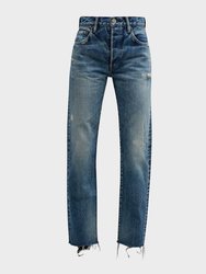 Women's Sundown Straight Leg Jeans In Blu - Blu