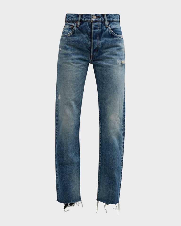 Women's Sundown Straight Leg Jeans In Blu - Blu