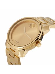Mens Bold 3600258 Champagne Dial Yellow Gold-Plated Watch