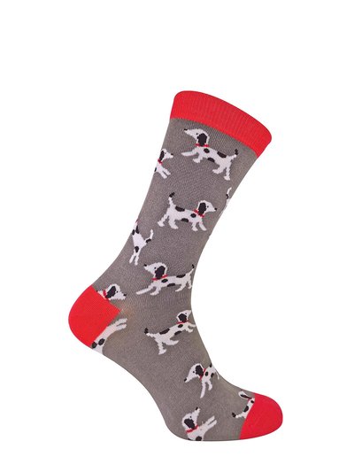 Mr Heron Mens Novelty Bamboo Socks With Dogs On product
