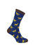 Mr Heron - Mens Animal Patterned Design Soft Bamboo Novelty Socks - Horses - Navy