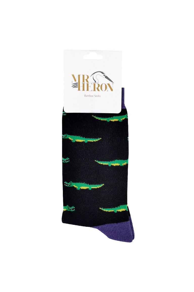 Mr Heron - Mens Animal Patterned Design Soft Bamboo Novelty Socks