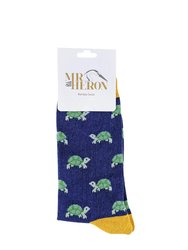 Mr Heron - Mens Animal Patterned Design Soft Bamboo Novelty Socks