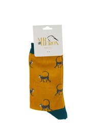 Mr Heron - Mens Animal Patterned Design Soft Bamboo Novelty Socks