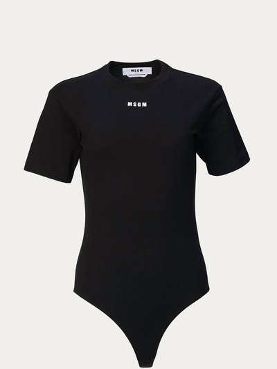 Msgm Logo-Print Short Sleeve Bodysuit product