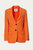 Single Breasted Jacket In Orange