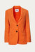 Single Breasted Jacket In Orange