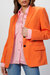 Single Breasted Jacket In Orange